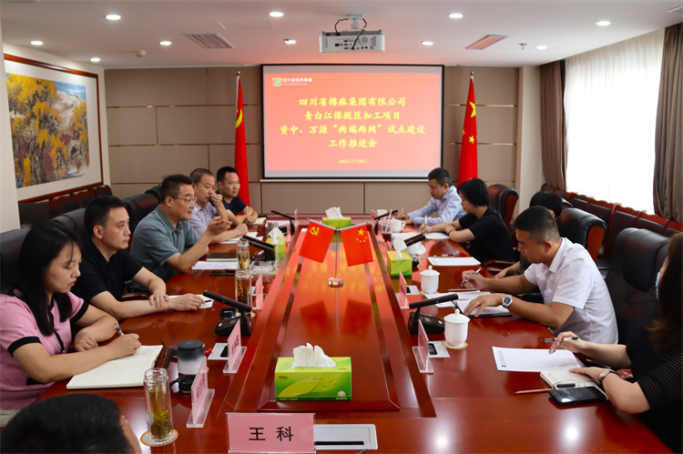 鄧華主持召開集團(tuán)公司青白江保稅區(qū)加工項目資中 、萬源“兩端兩網(wǎng)”試點建設(shè)項目工作推進(jìn)會