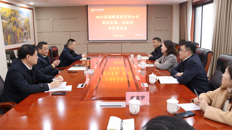 集團(tuán)公司召開與宣漢縣委、縣政府合作座談會(huì)