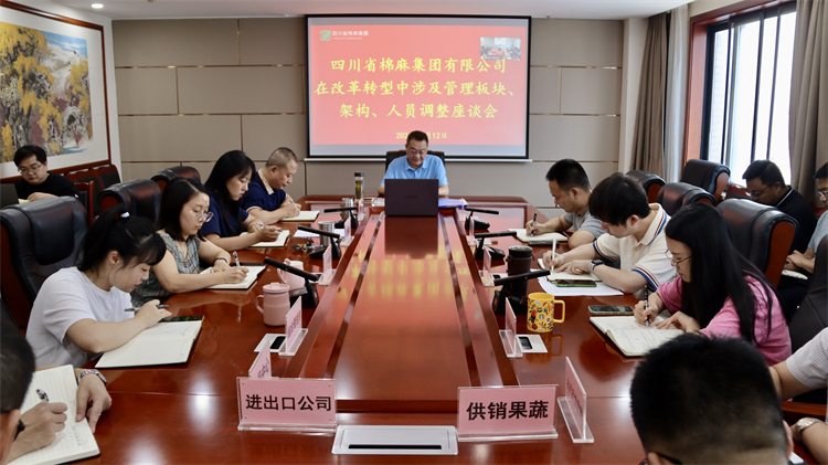 集團公司召開在改革轉型中涉及管理板塊、架構、人員調整座談會